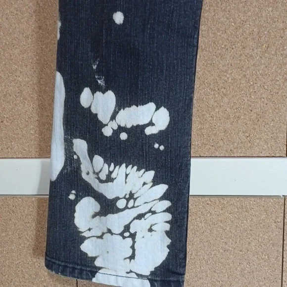 SLICK-BUD FASHIONS JEANS a 10p in a beautiful white washed design one of a kind - Picture 6 of 9